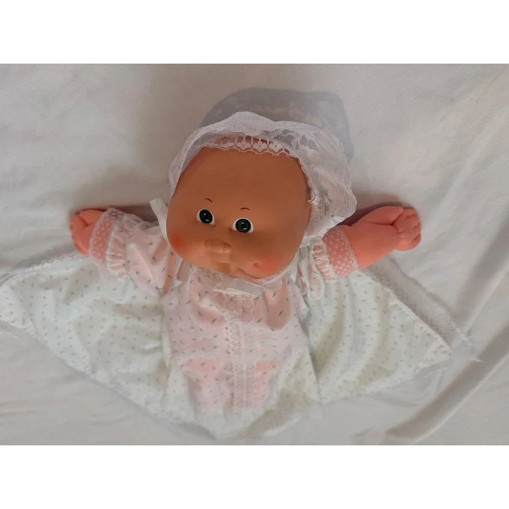 Vintage Cabbage Patch Kids Coleco Doll Xavier Roberts Signed Lace Gown